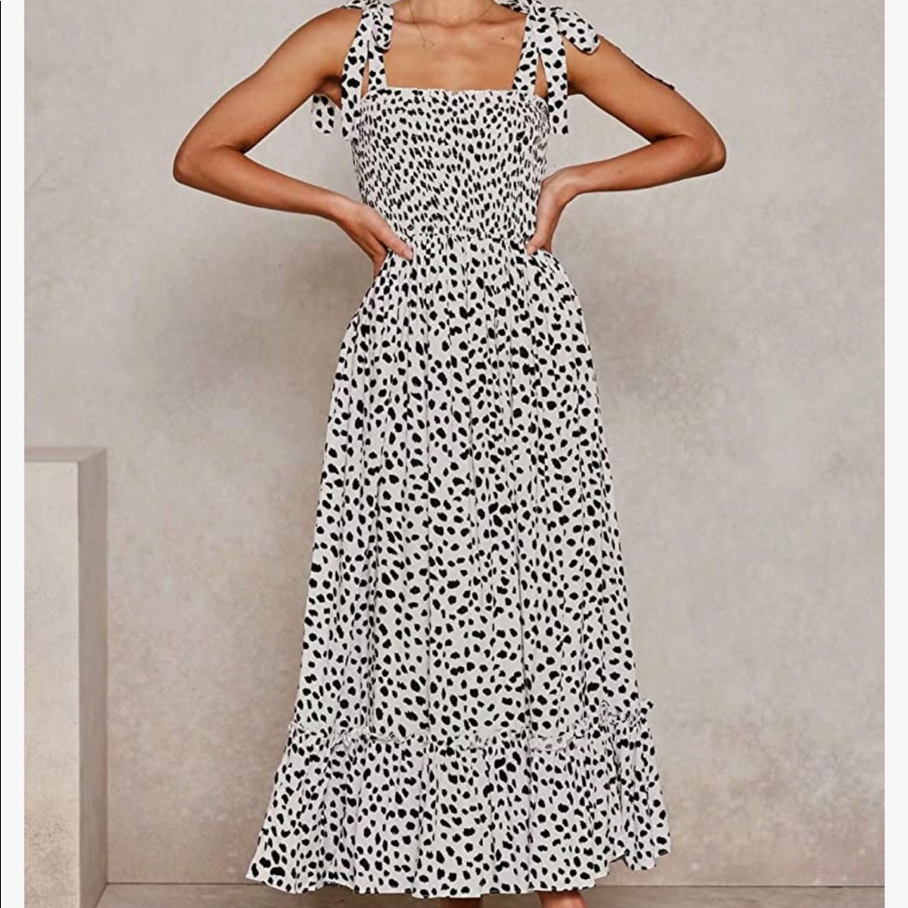 NEW tie-strap maxi dress